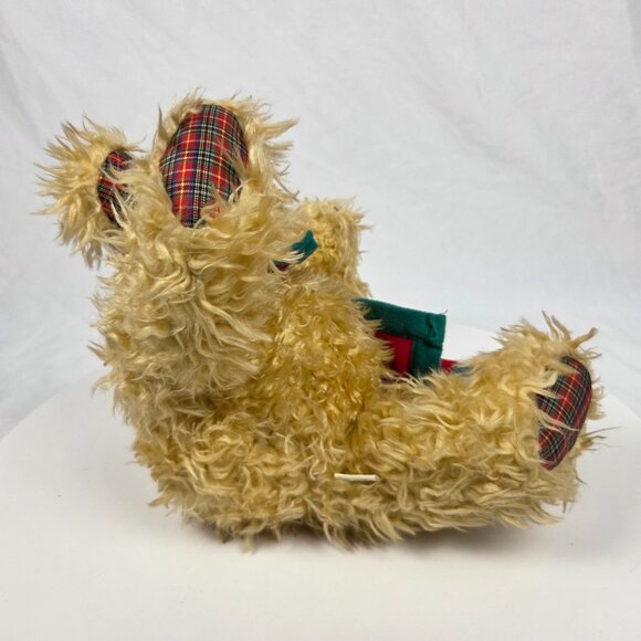 Hallmark Christmas Stuffed Merrily Bear w/ Snowman Coat + Bow Headband 10" - Picture 5 of 5